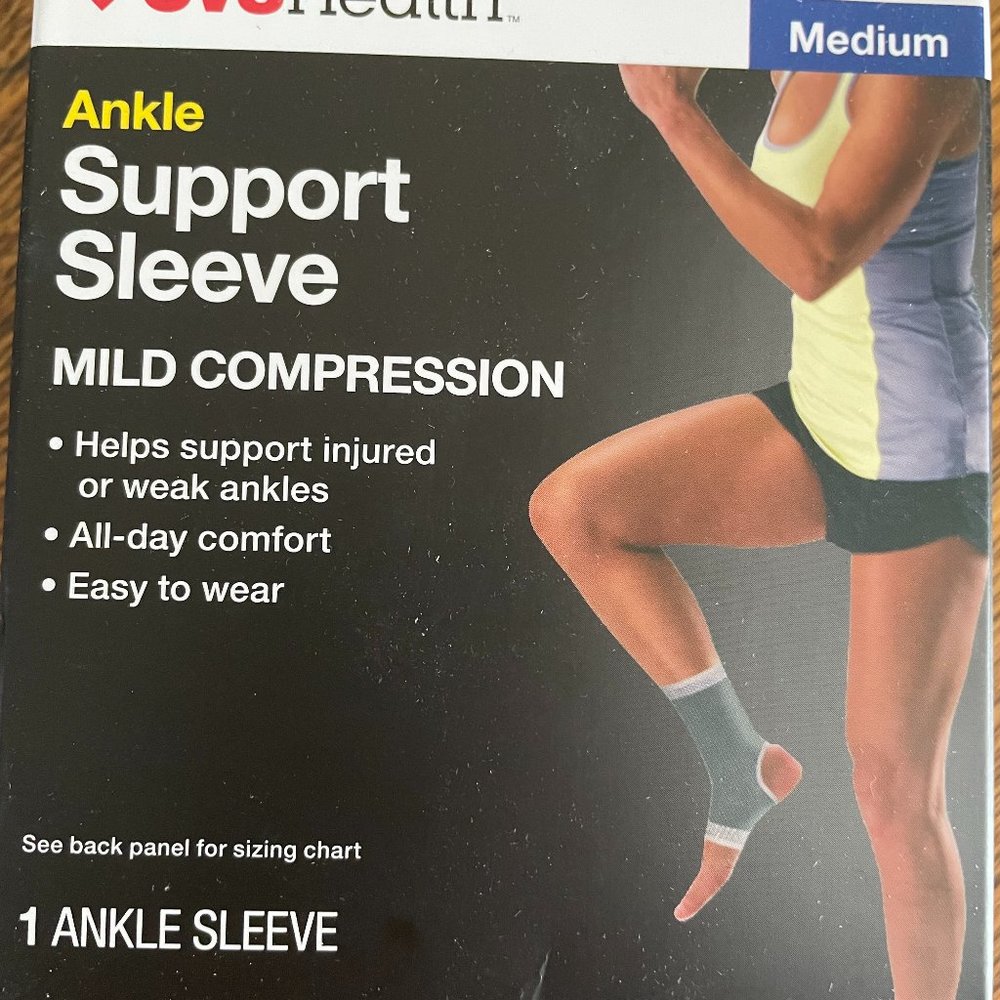 Ankle Compression Support Sleeve Size Medium